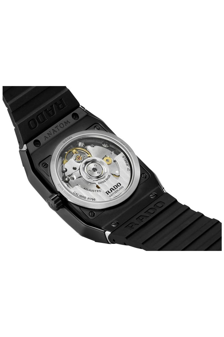 Anatom Automatic Bracelet Watch, 32.5mm, Alternate, color, BLACK/ ORANGE