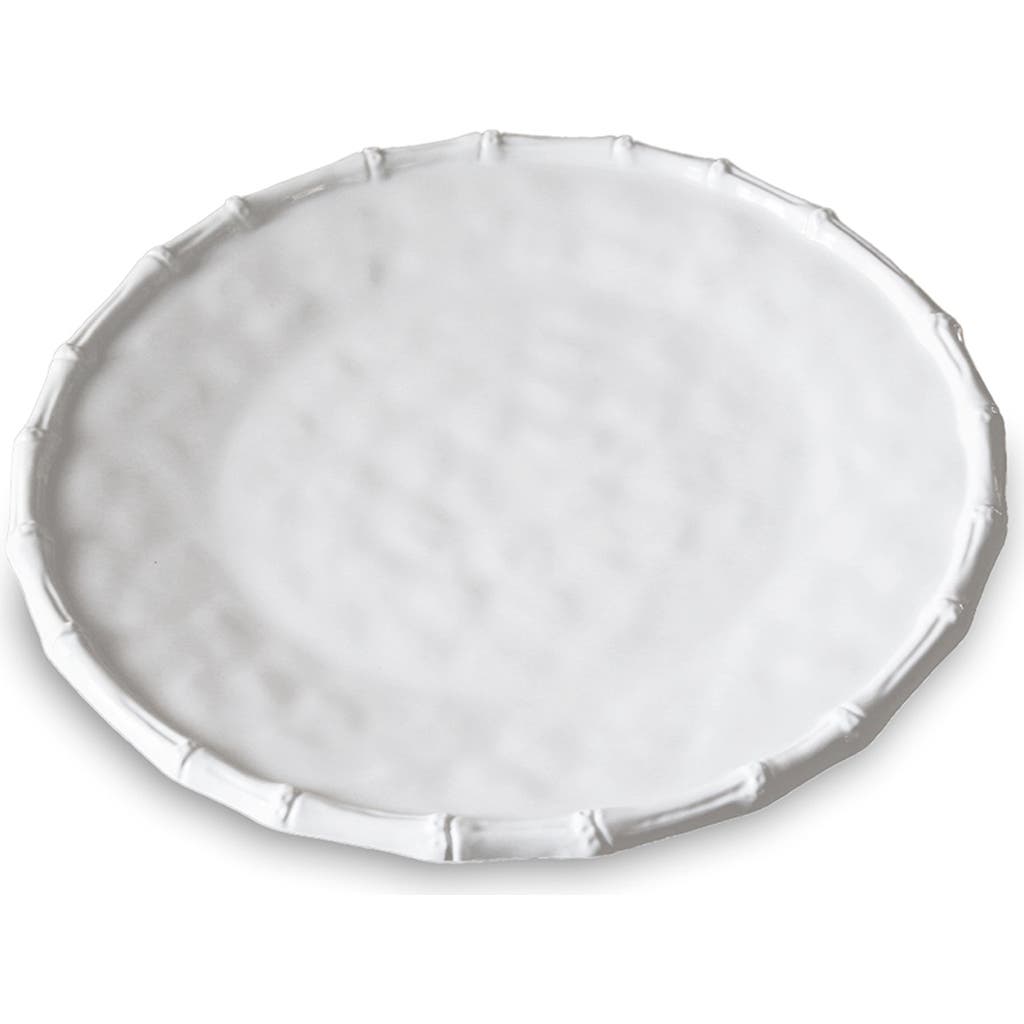 Beatriz Ball Collection Vida Cane Round Platter In White