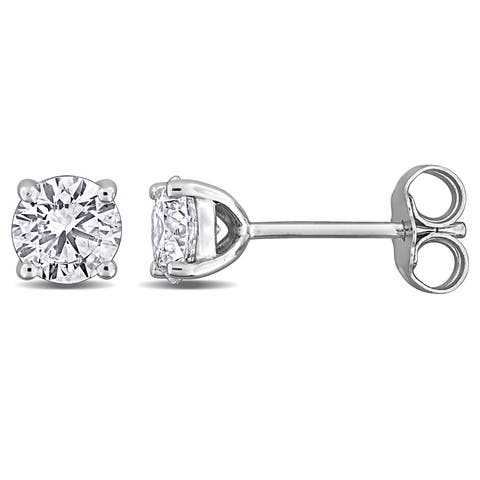 1 CTW Lab-Grown Diamond Stud Earrings