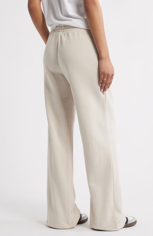 Bp. Wide Leg Fleece Pants In White