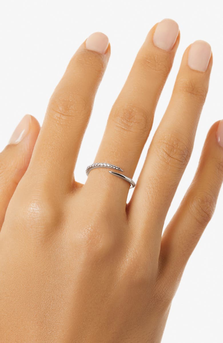 Ana Luisa Bypass Ring - Oren Silver, Alternate, color, Silver