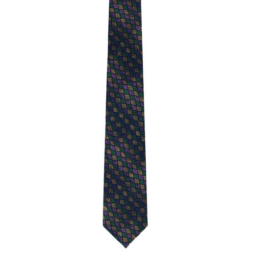 Trafalgar Carnival Diamond Multi-colored Novelty Silk Necktie