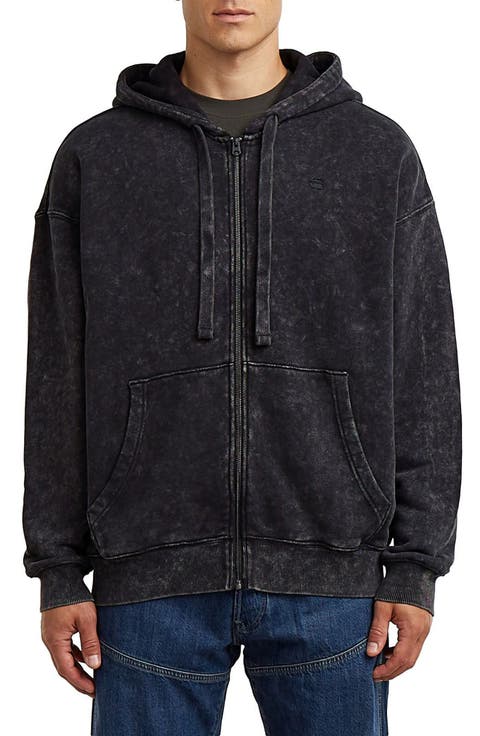 Washed Loose Fit Zip Hoodie