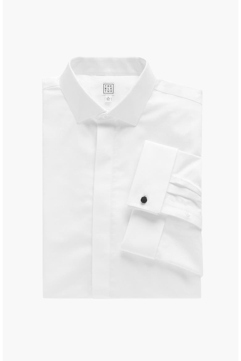 Extra Slim Cotton Fly-Front Dress Shirt, Alternate, color, White