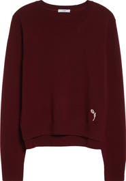 Erdem Floral Embroidered Cashmere Sweater