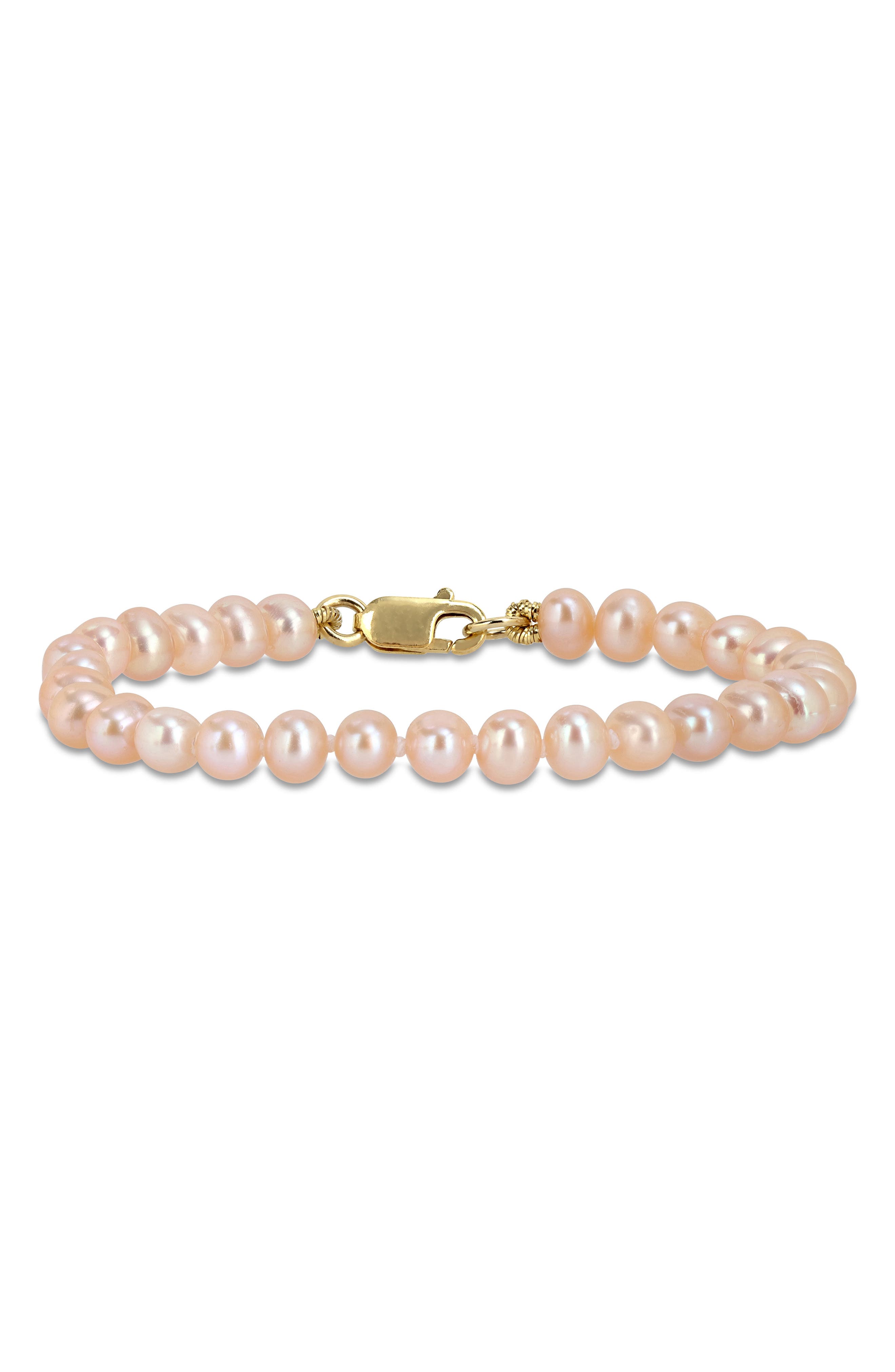 Pink Cultured Freshwater Pearl Bracelet