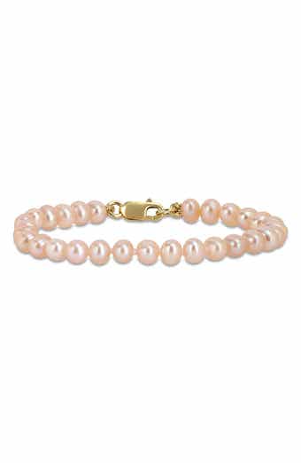 Pink Cultured Freshwater Pearl Bracelet