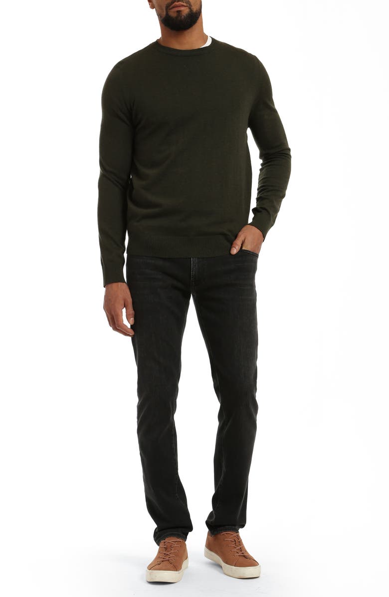 34 Heritage Courage Straight Leg Stretch Jeans, Alternate, color, Dark Smoke Refined