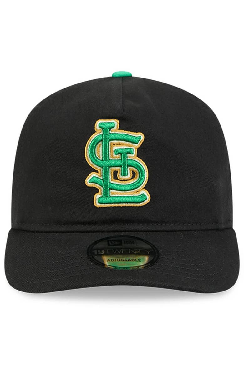 New Era Men's New Era Black St. Louis Cardinals 2026 St. Patrick's Day 19TWENTY Adjustable Hat, Alternate, color, Black