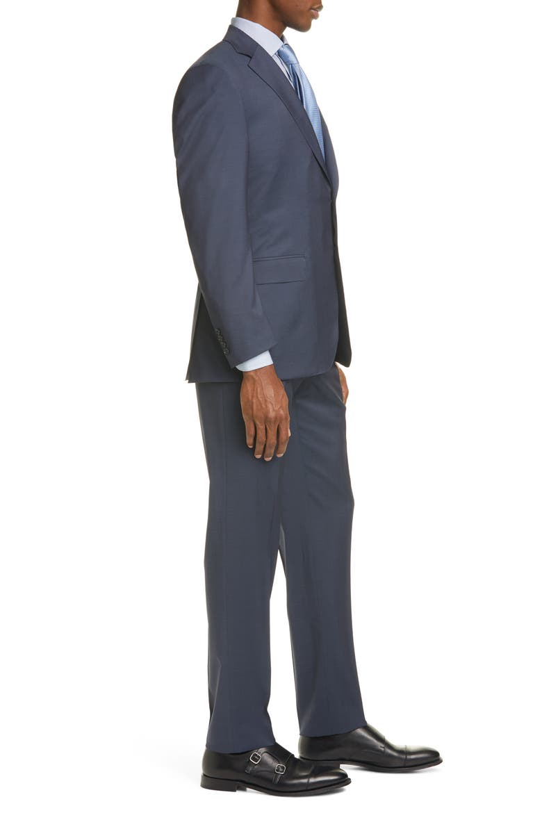 Siena Classic Fit Solid Wool Suit, Alternate, color, NAVY