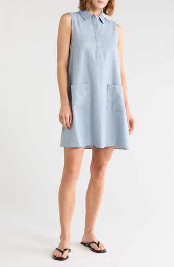Linen Blend Shirtdress