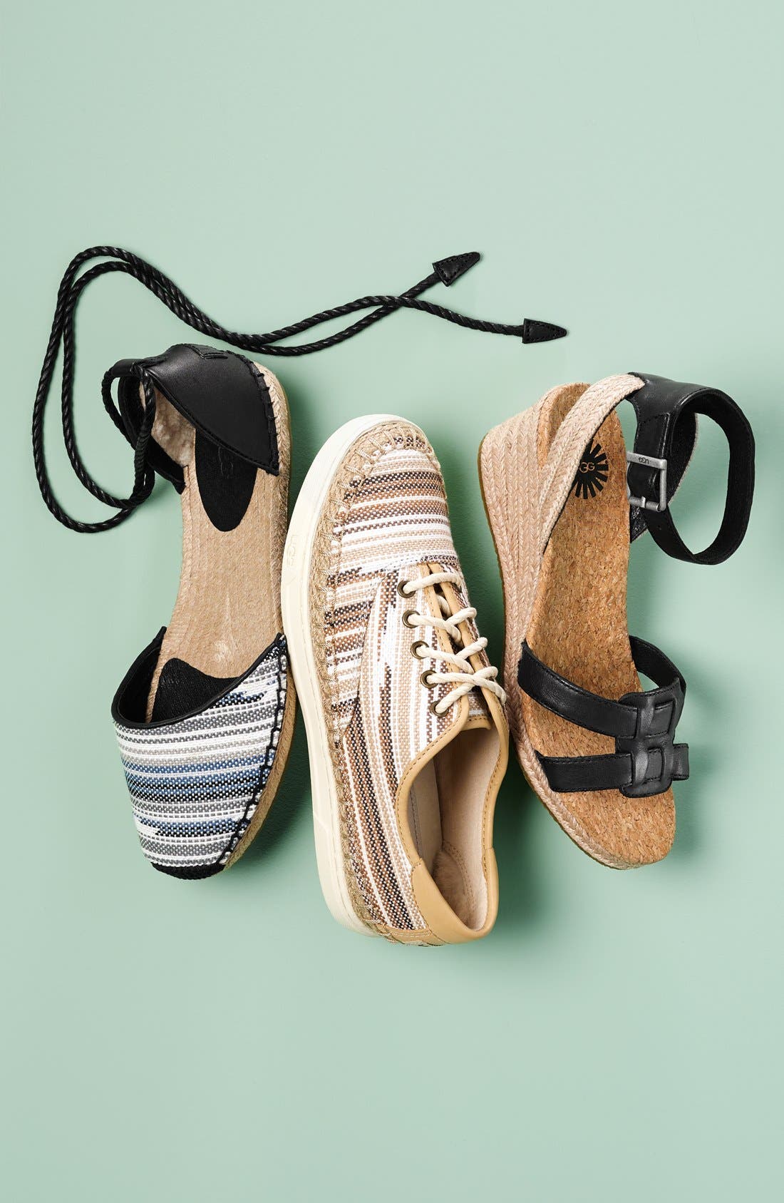 UGG<sup>®</sup> 'Maysie' Espadrille Sandal, Alternate, color, 