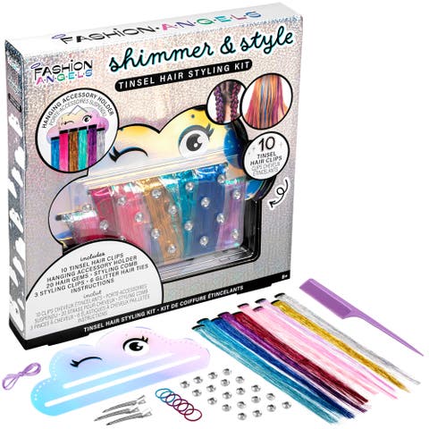 Tinsel Hair Styling Kit, Shimmer & Style, Fashion Beauty Craft