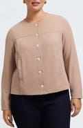 Foxcroft Valerie Crepe Knit Jacket