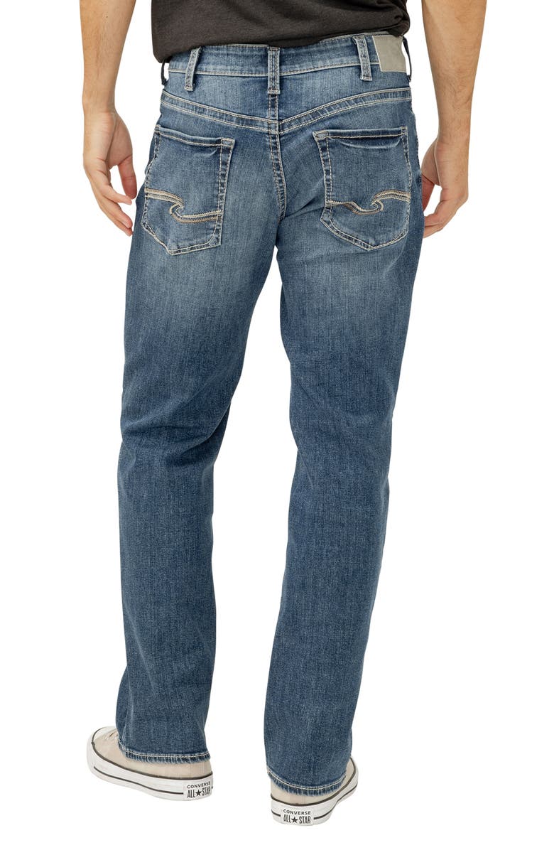 Silver Jeans Co. Gordie Relaxed Fit Straight Leg Jeans, Alternate, color, Dollis