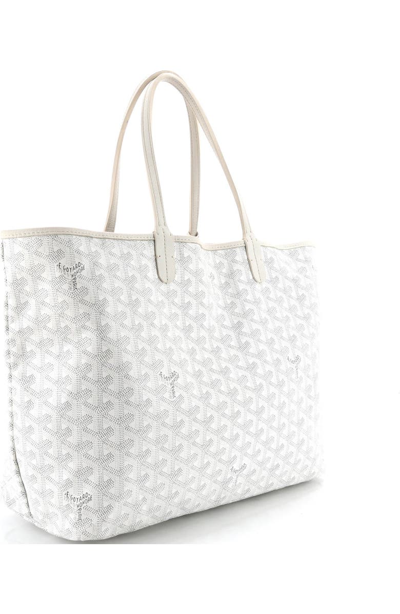 Pre-Owned Goyard Saint Louis Tote Coated Canvas PM, Alternate, color, White