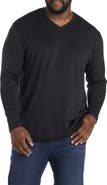 Robert Barakett Big & Tall Georgia Long-Sleeve V-Neck T-Shirt