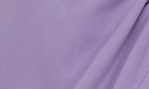 Alex Evenings Side Ruched Stretch Crepe Gown In Icy Orchid