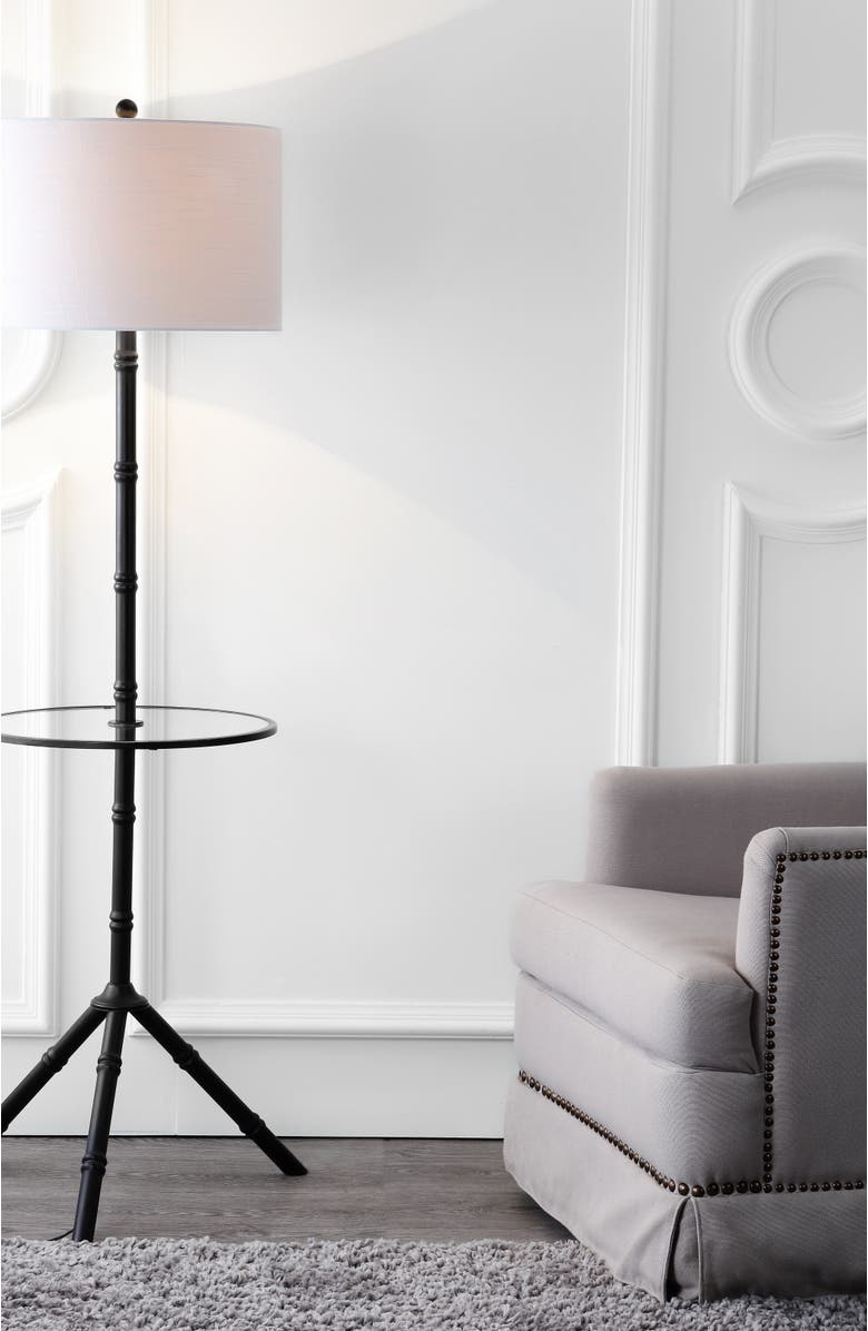 JONATHAN Y Hall 62" Metal LED End Table Floor Lamp, Alternate, color, Oil Rubbed Bronze