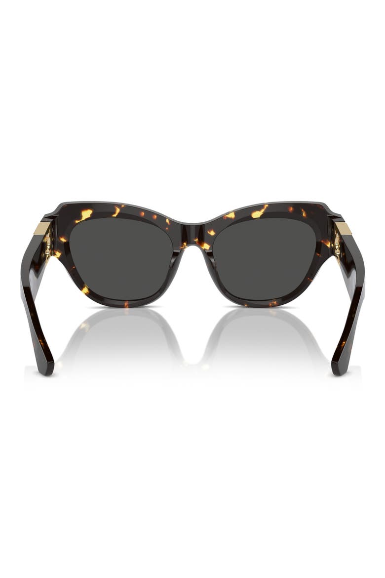 52mm Irregular Sunglasses, Alternate, color, DK HAVANA