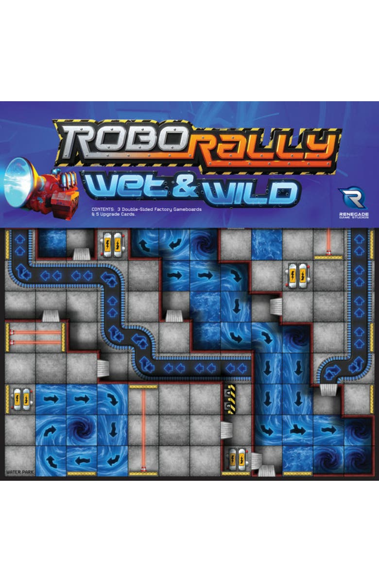 Renegade Game Studios Robo Rally Wet & Wild Expansion, Alternate, color, Multicolored