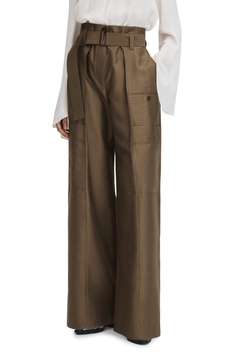 Maria Wide Leg Utility Pants, Main, color, KHAKI