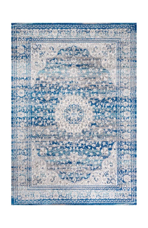 Scala Ornate Bohemian Medallion Area Rug