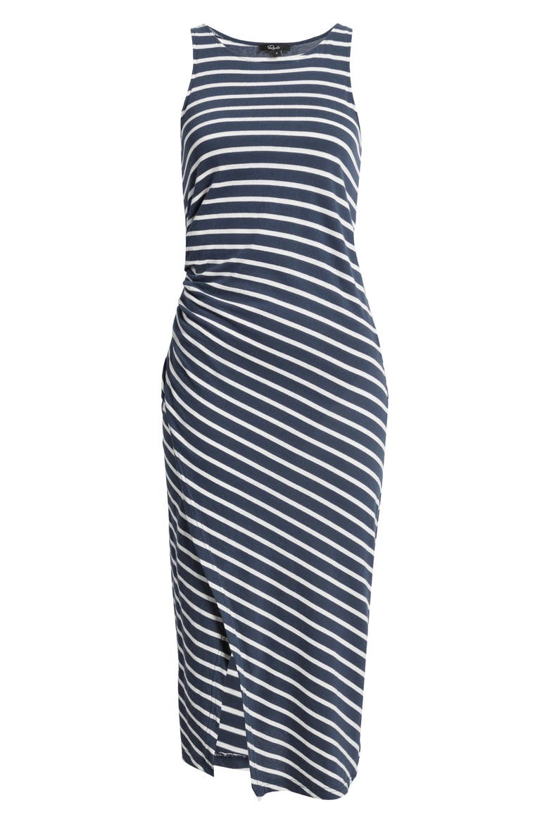 Max Stripe Sleeveless Cotton Knit Midi Dress, Alternate, color, NAUTICAL STRIPE