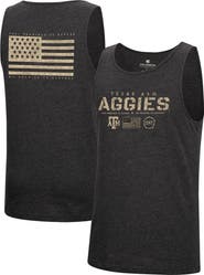 COLOSSEUM Men's Colosseum Heathered Black Texas A&M Aggies Military Appreciation OHT Transport Tank Top