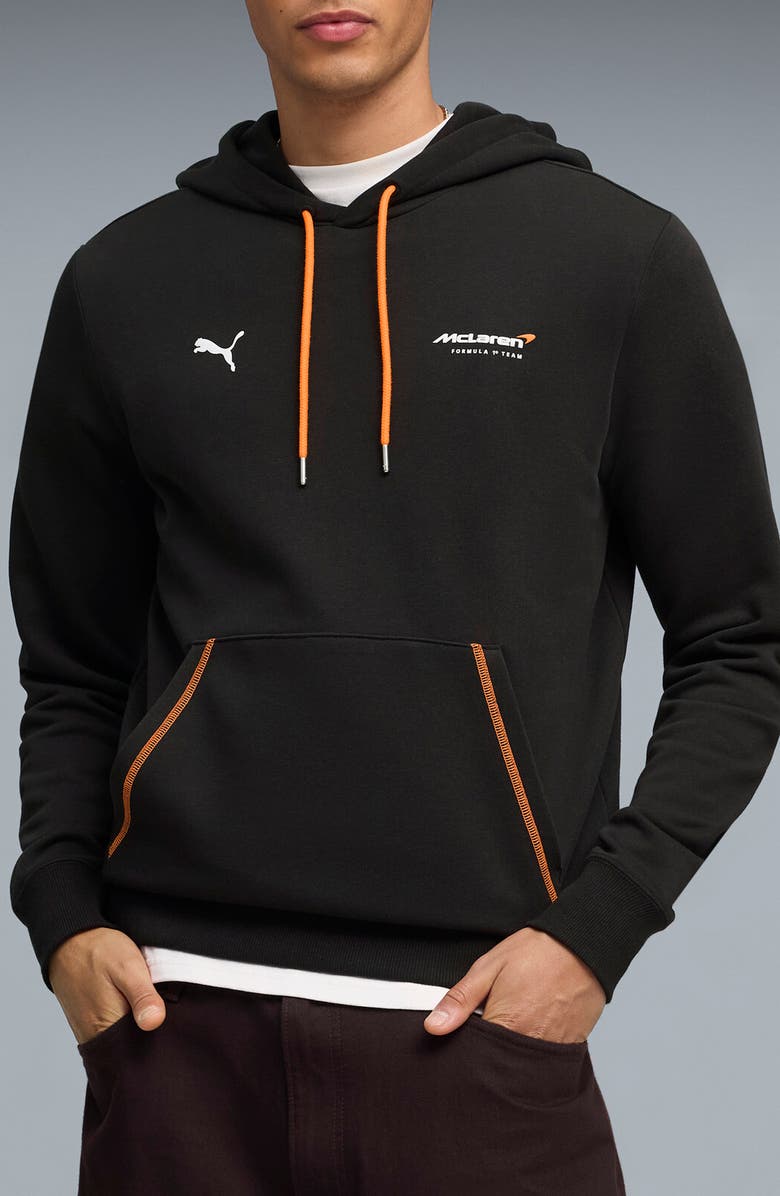 PUMA McLaren F1 Cotton Blend Graphic Hoodie, Main, color, Puma Black