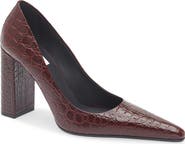 Alaïa Show Pointed Toe Lizard Embossed Pump