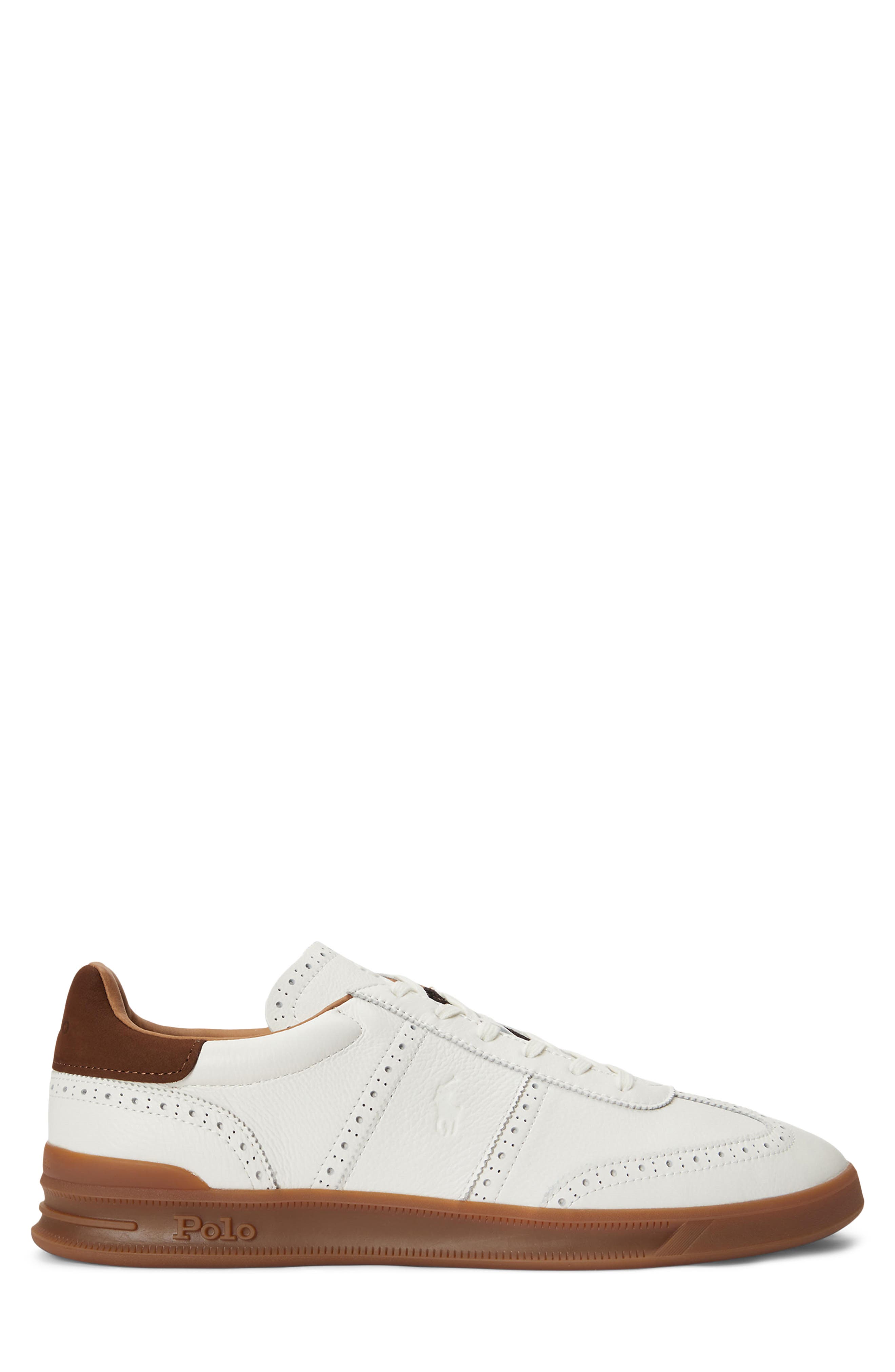 Perforated Low Top Sneaker, Alternate, color, DECKWASH WHITE