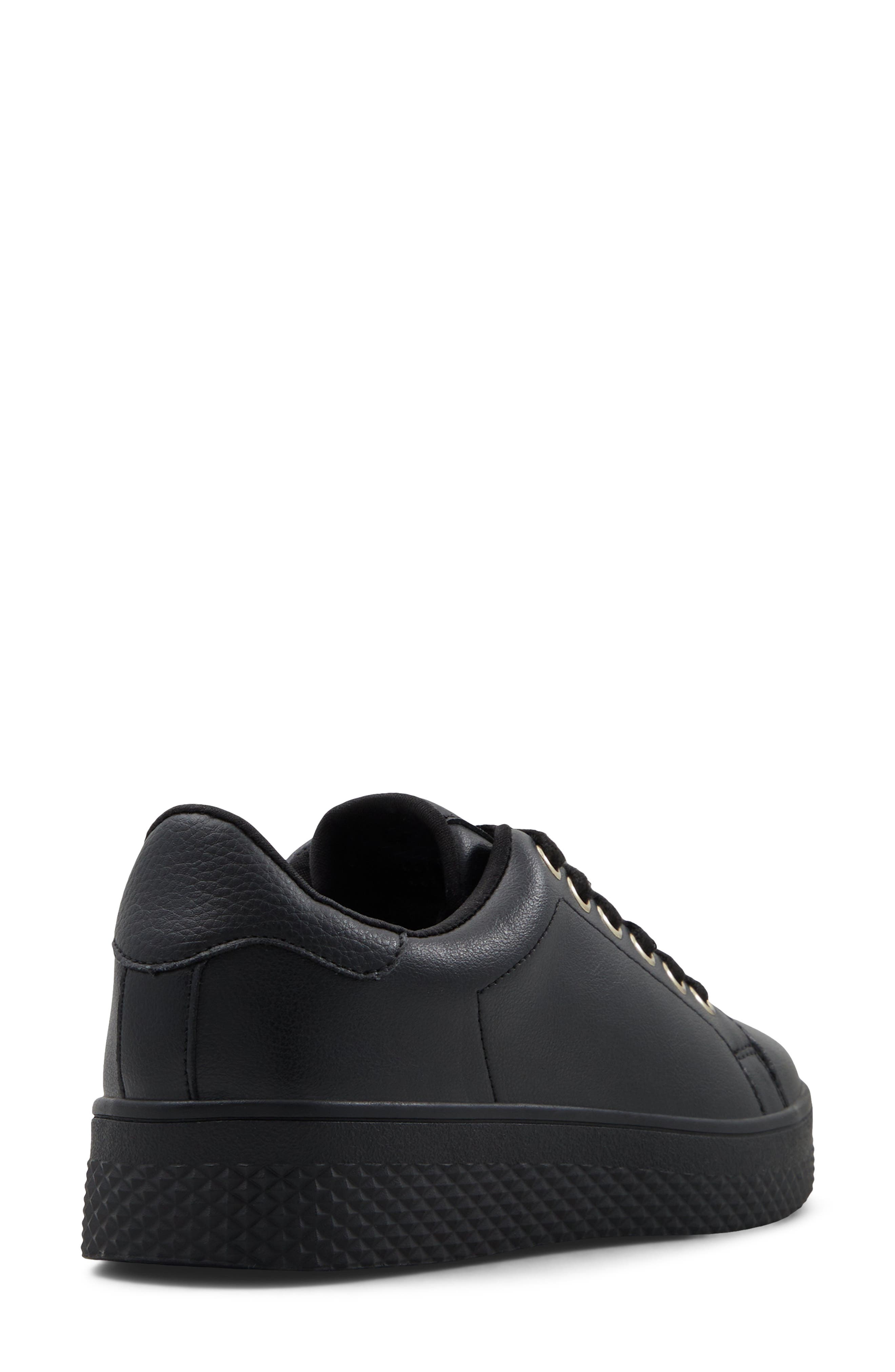 Kalinaa Faux Leather Platform Sneaker, Alternate, color, OPEN BLACK