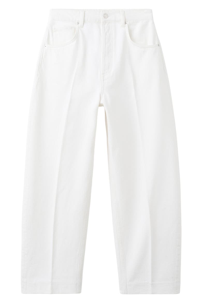 High Waist Balloon Jeans, Alternate, color, OFF WHITE