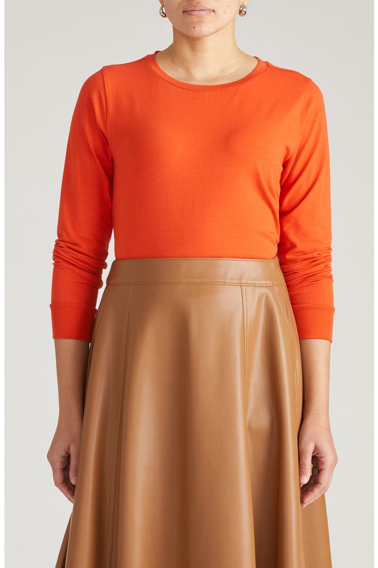 T Rex Long Sleeve Tee, Main, color, ORANGE FLAME
