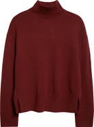 Vince Wool & Cashmere Mock Neck Tunic Sweater