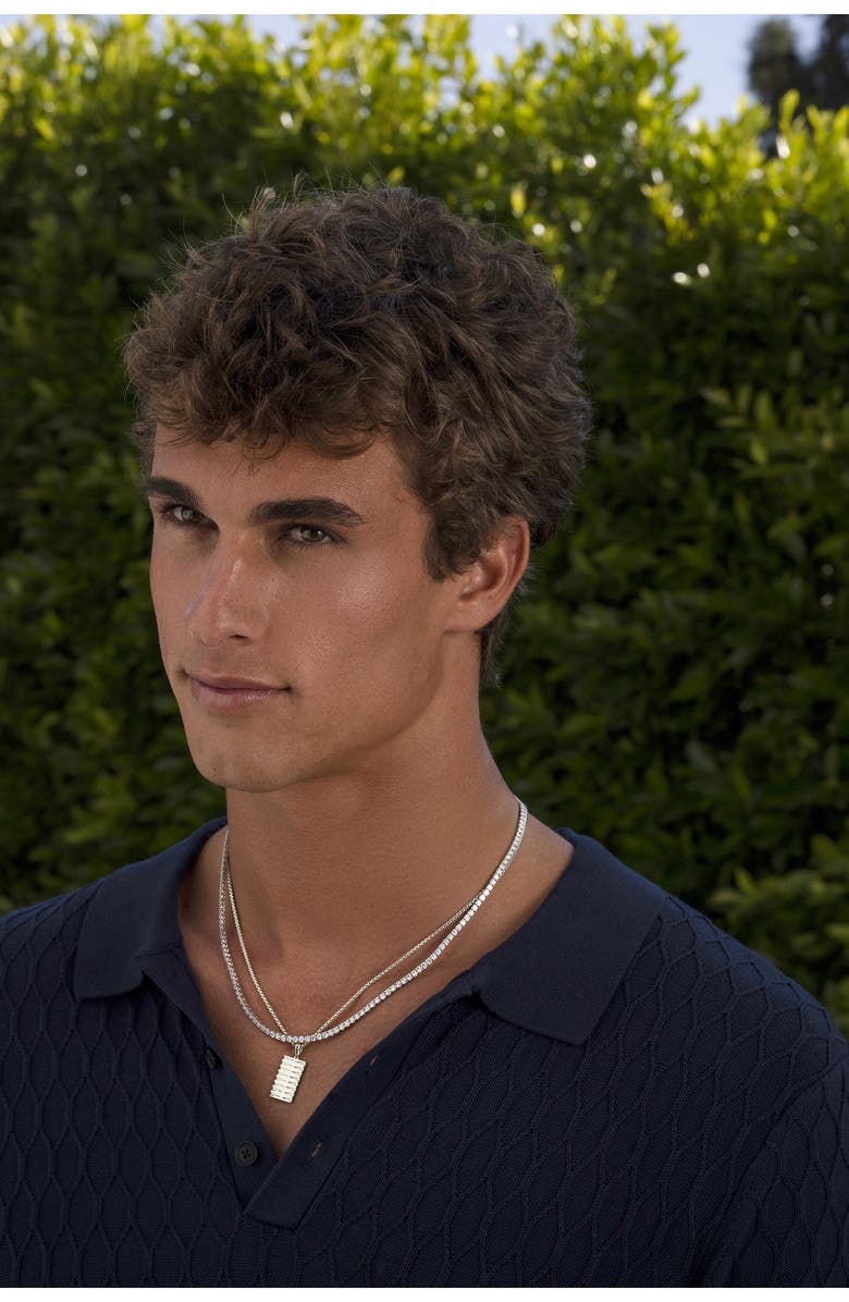 Bony Levy Men's 14K Gold Tag Enhancer, Alternate, color, 14K White Gold