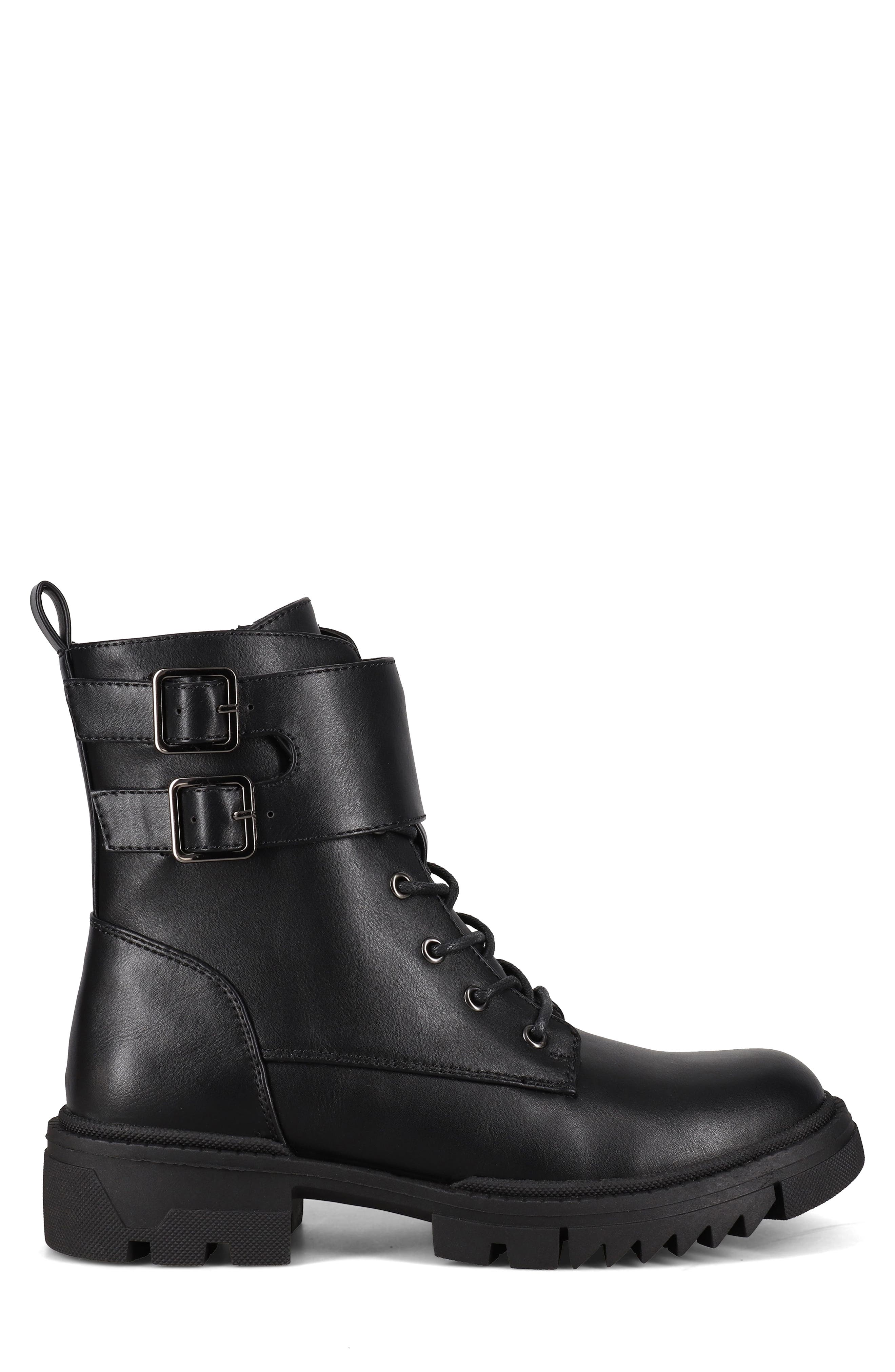 AQUATHERM BY SANTANA CANADA Jaycee Leather Lug Sole Boot, Alternate, color, Black