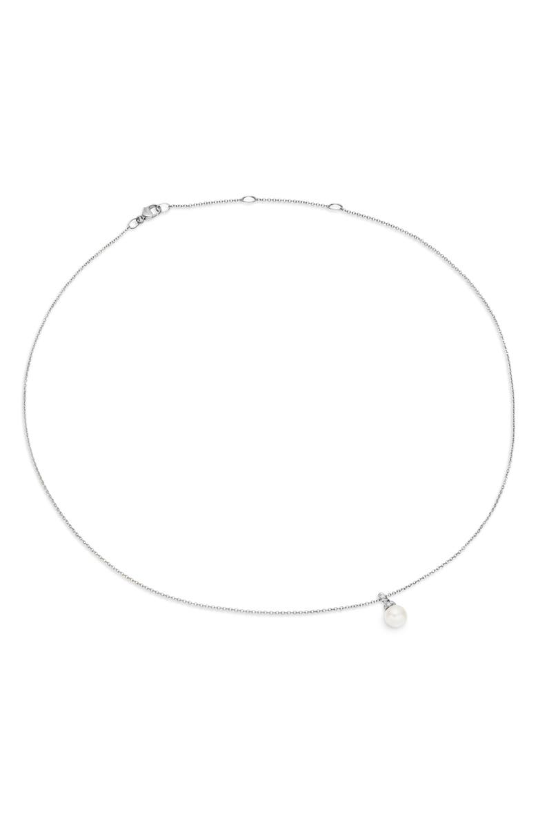 David Yurman Solari Pendant Necklace with Pearl & Diamonds in 18K Gold, Alternate, color,