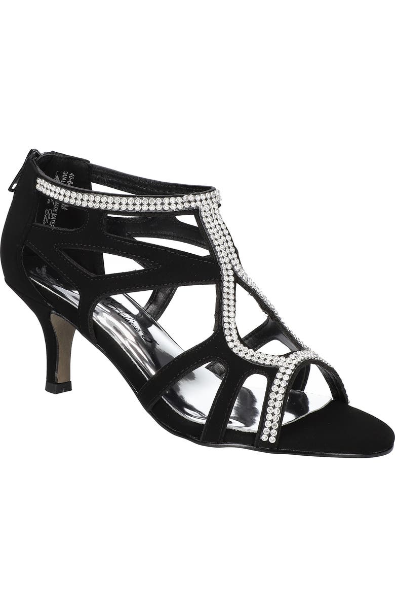 EASY STREET Flattery Cage Pump - Multiple Widths Available, Main, color, Black Suede