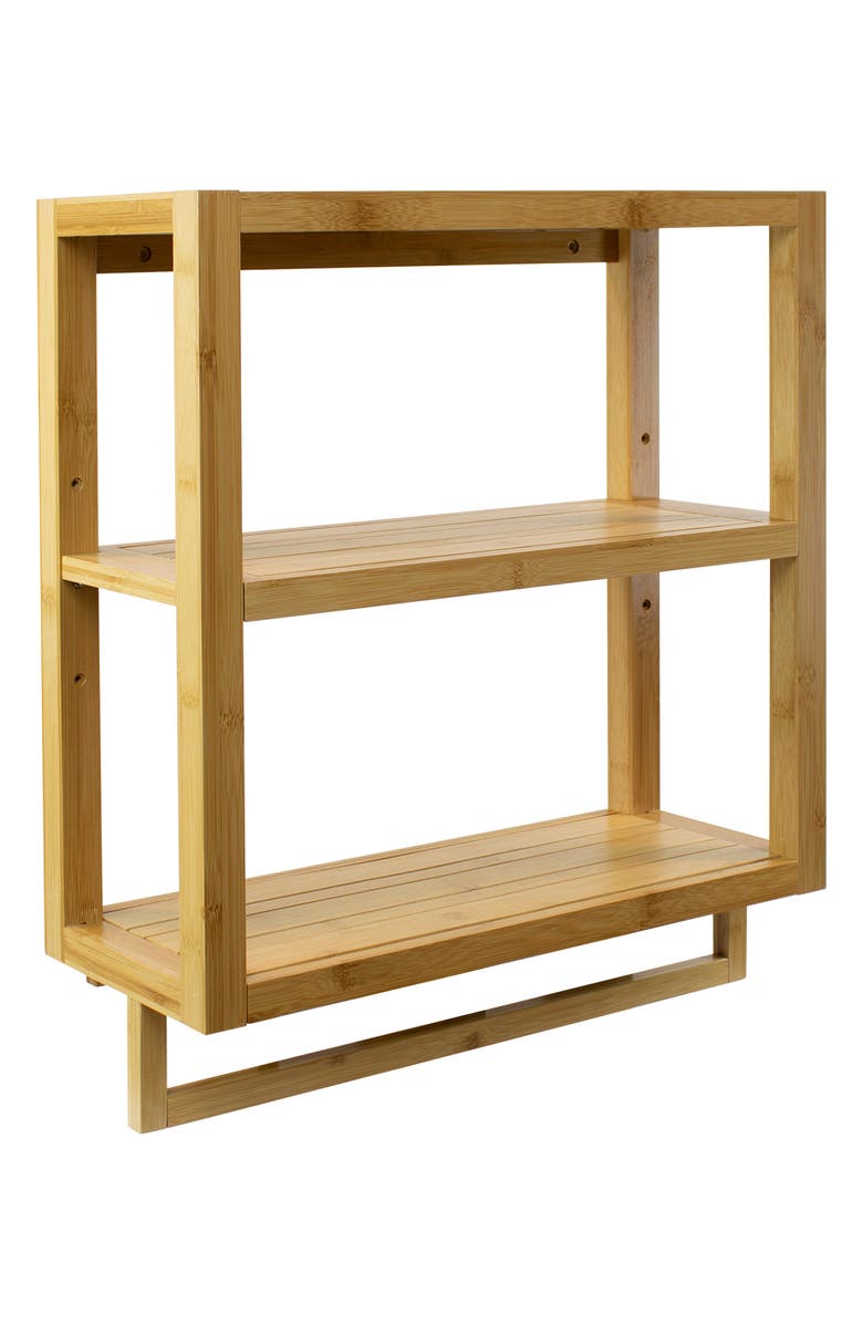SORBUS Bamboo Kitchen Shelf & Towel Rack, Main, color,