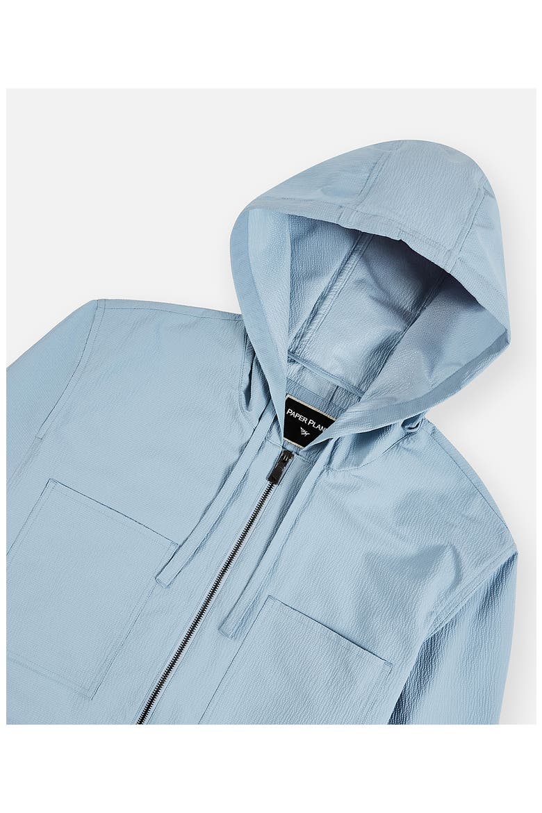 Seersucker Hooded Jacket, Alternate, color, BLUE SKY