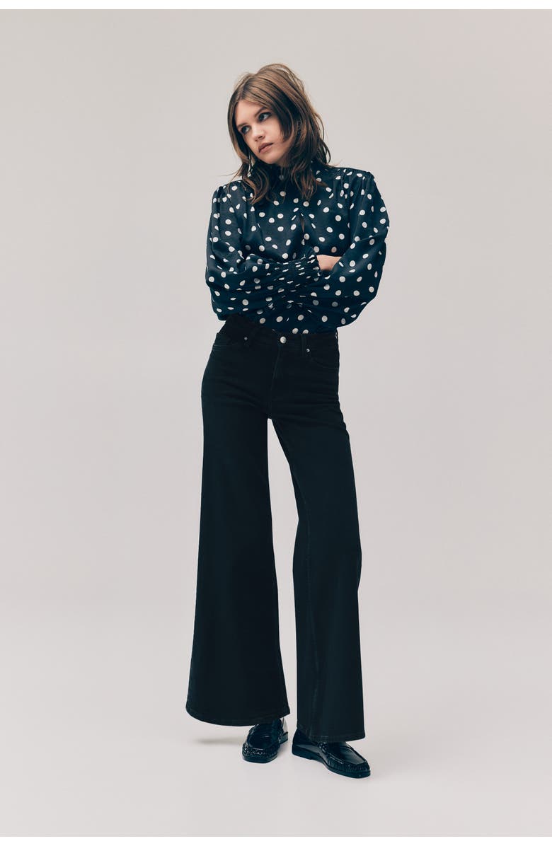 H&M Wide High Jeans, Alternate, color, 