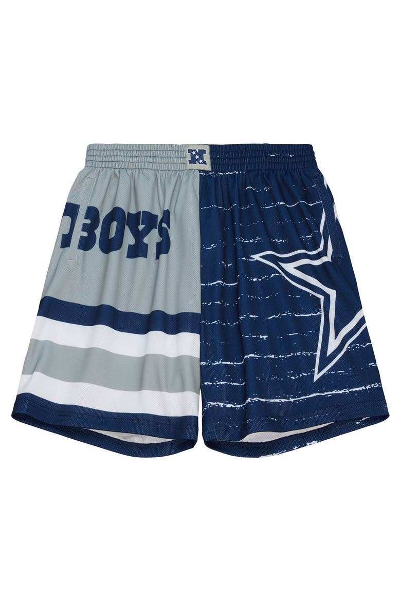 Men's Mitchell & Ness Gray Dallas Cowboys Jumbotron 3.0 Shorts, Alternate, color, Gray
