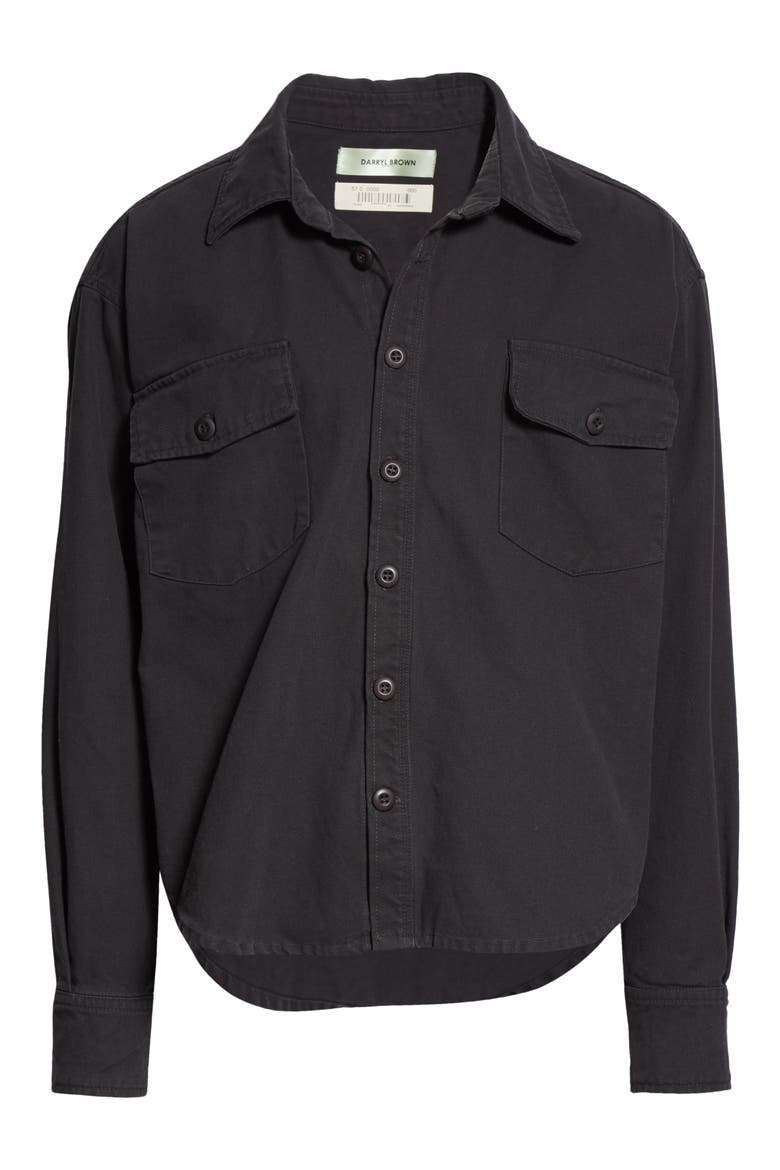 Military Work Shirt, Main, color, VINTAGE BLACK
