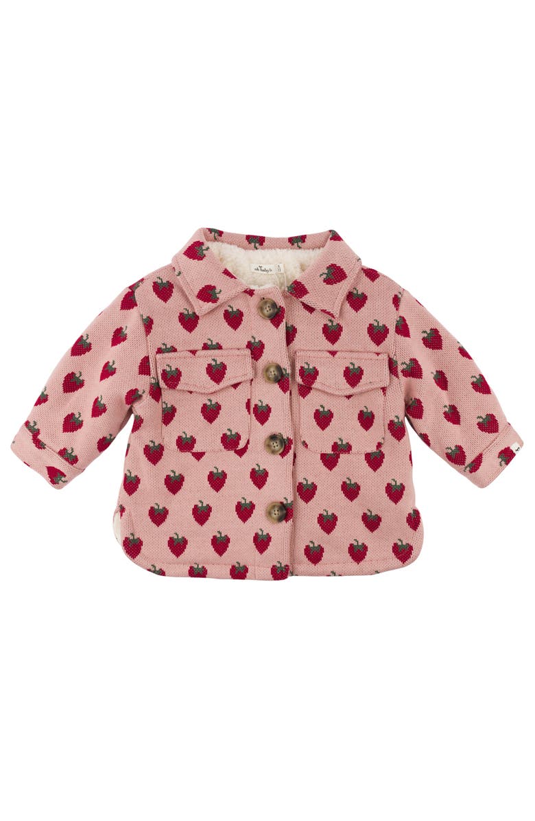 Oh baby! Brand Winter Berries Shacket W/Blush Snowdrift Lining- Infant, Main, color, Berry