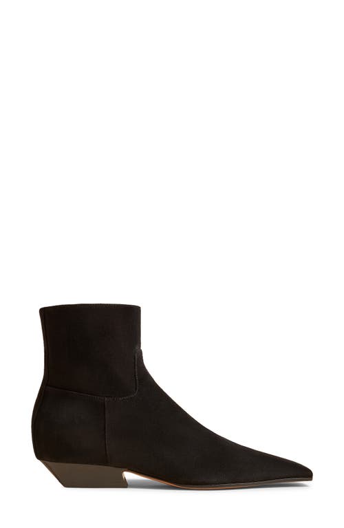 Shop Khaite Marfa Classic Flat Bootie In Black