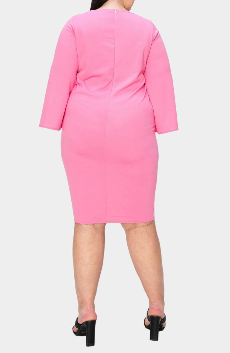 L I V D Clementine Split Sleeve Jersey Dress, Alternate, color, Rose