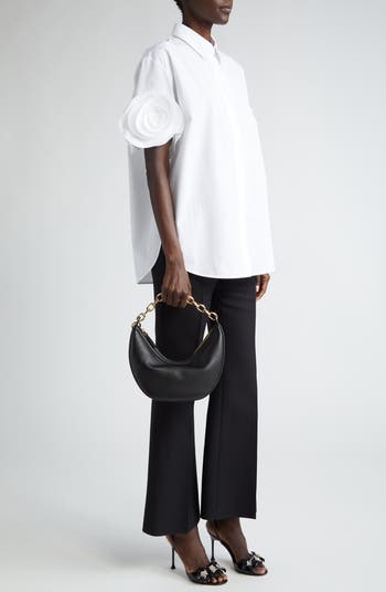 Valentino Garavani Small VLOGO Moon Hobo Bag with Chain
