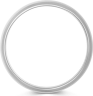 Nialaya Classic Round Silver Bangle